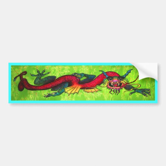 Iridescent Dragon bumper sticker (Voorkant)