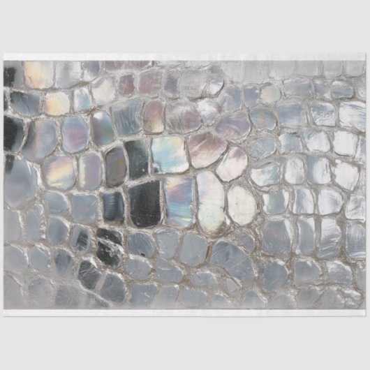 Iridescent Dragon Scale Fantasy Decoupage Art Tissuepapier (Voorkant)