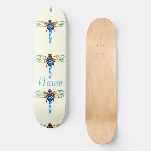 Iridescent dragonfly Thunder_Cove Persoonlijk Skateboard (Voorkant)