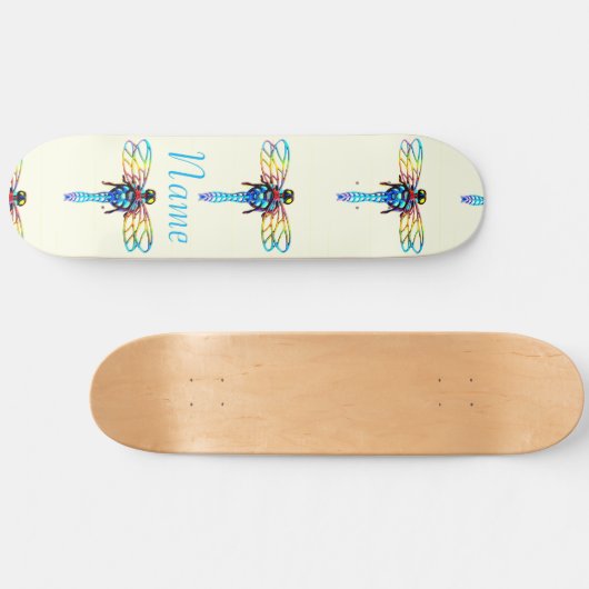 Iridescent dragonfly Thunder_Cove Persoonlijk Skateboard (Horizontaal)