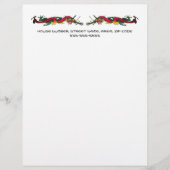Iridescent Dragons letterhead Persoonlijk Briefhoofd (Voorkant)