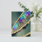 Iridescent dragonwing briefkaart (Staand voorkant)