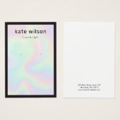 Iridescent Earring Display Card Visitekaartje (Voorkant /achterkant)