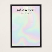 Iridescent Earring Display Card Visitekaartje (Voorkant)