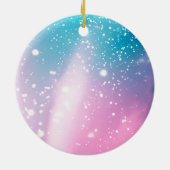 Iridescent Enchanted Fairytale Mushrooms Keramisch Ornament (Achterkant)