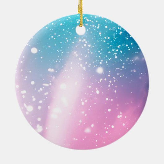 Iridescent Enchanted Fairytale Mushrooms Keramisch Ornament (Achterkant)