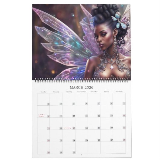 Iridescent Fairies door Ivy en Bat Kunstkalender Kalender (Mar 2026)