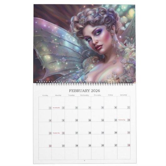 Iridescent Fairies door Ivy en Bat Kunstkalender Kalender (Feb 2026)