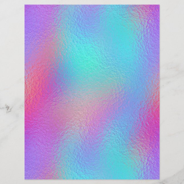 Iridescent Faux Foil Scrapbook Paper No. 67 (Voorkant)