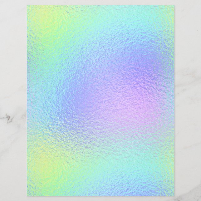 Iridescent Faux Folie Scrapbook Paper nr. 10 (Voorkant)