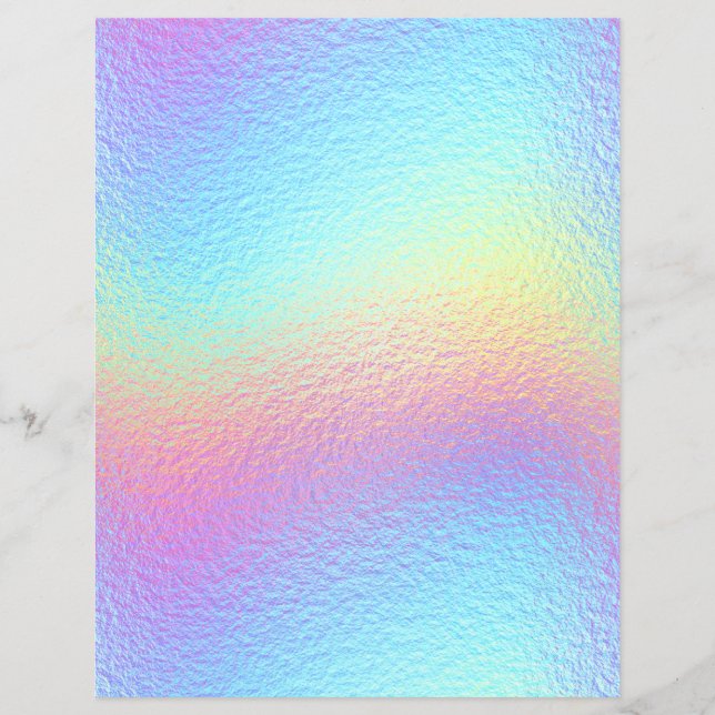 Iridescent Faux Folie Scrapbook Paper nr. 11 (Voorkant)