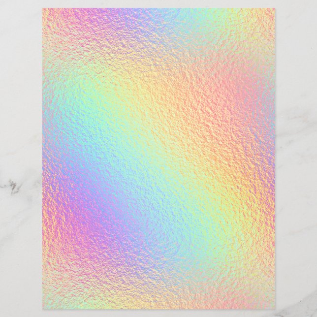Iridescent Faux Folie Scrapbook Paper nr. 12 (Voorkant)