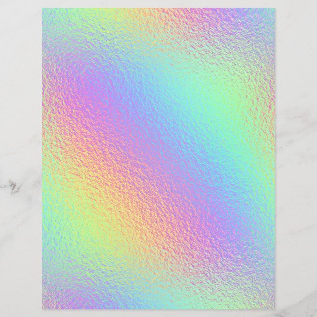 Iridescent Faux Folie Scrapbook Paper nr. 13 (Voorkant)