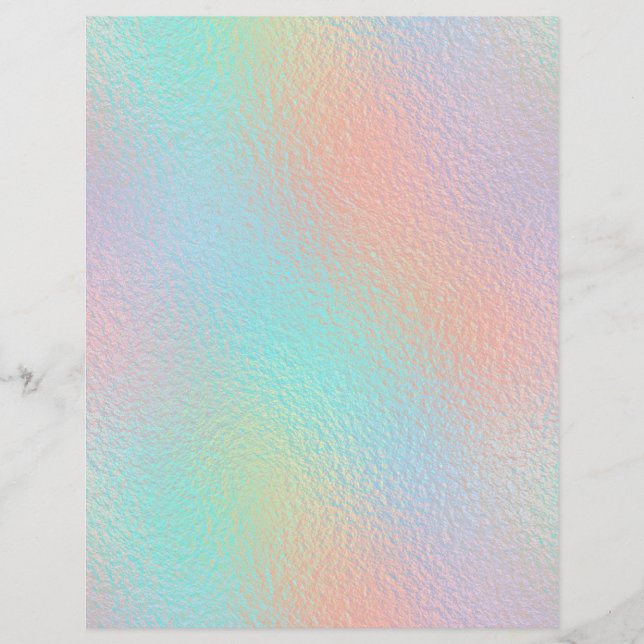 Iridescent Faux Folie Scrapbook Paper nr. 14 (Voorkant)