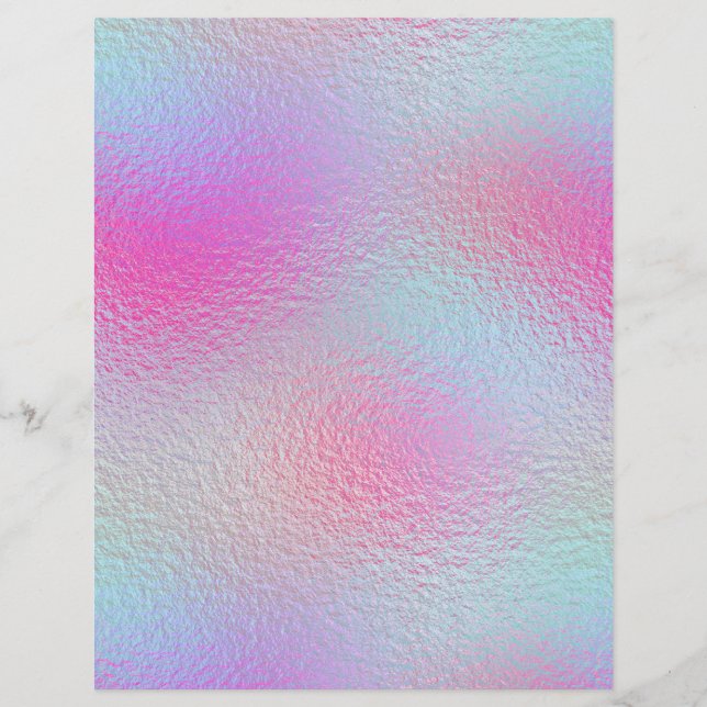 Iridescent Faux Folie Scrapbook Paper nr. 17 (Voorkant)