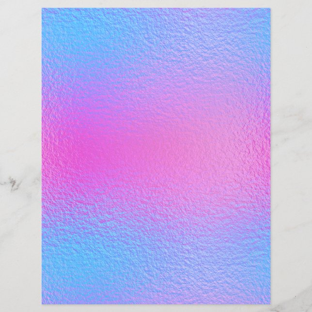 Iridescent Faux Folie Scrapbook Paper nr. 18 (Voorkant)