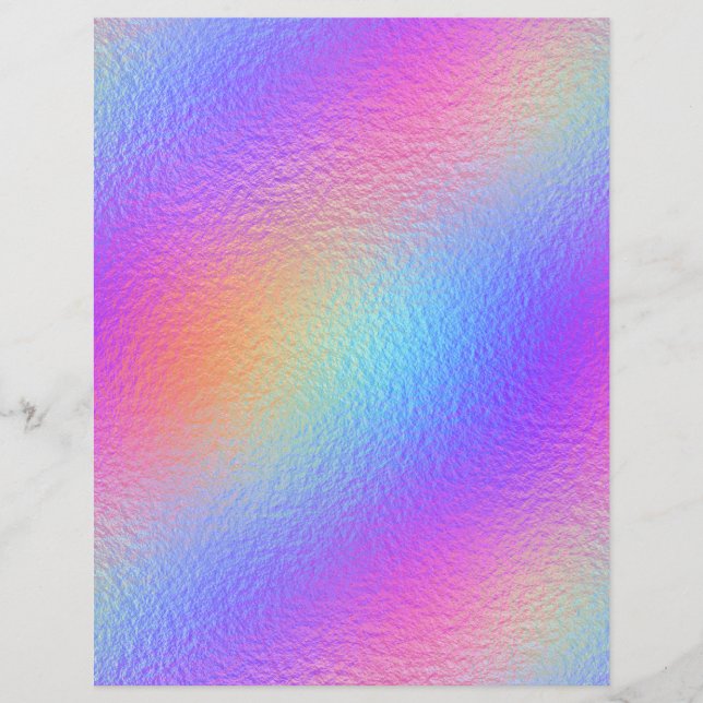Iridescent Faux Folie Scrapbook Paper nr. 22 (Voorkant)