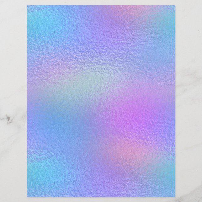 Iridescent Faux Folie Scrapbook Paper nr. 26 (Voorkant)