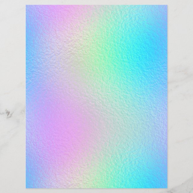 Iridescent Faux Folie Scrapbook Paper nr. 28 (Voorkant)