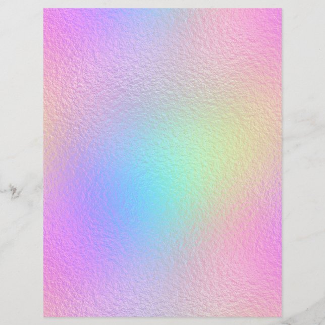 Iridescent Faux Folie Scrapbook Paper nr. 30 (Voorkant)