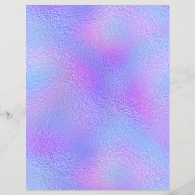 Iridescent Faux Folie Scrapbook Paper nr. 36 (Voorkant)