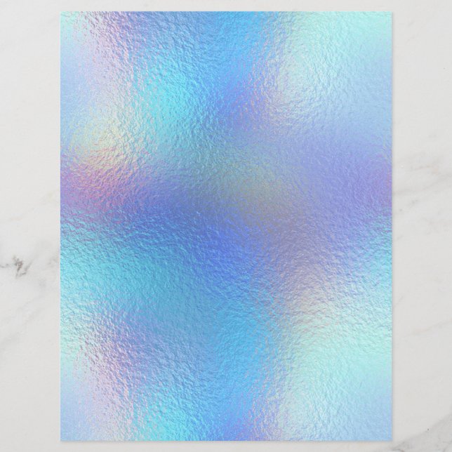 Iridescent Faux Folie Scrapbook Paper nr. 37 (Voorkant)