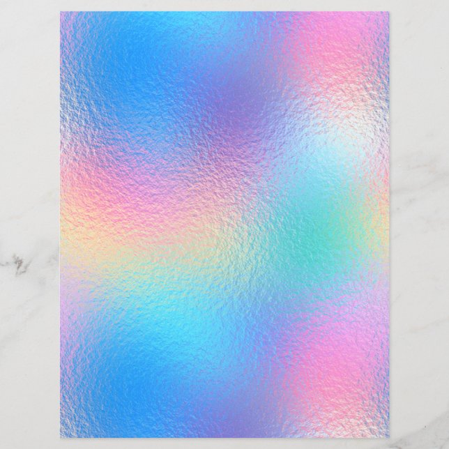 Iridescent Faux Folie Scrapbook Paper nr. 38 (Voorkant)