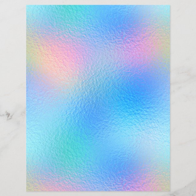 Iridescent Faux Folie Scrapbook Paper nr. 39 (Voorkant)