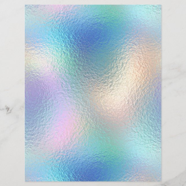 Iridescent Faux Folie Scrapbook Paper nr. 46 (Voorkant)