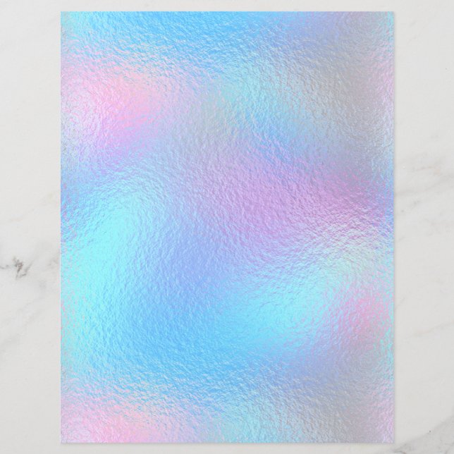 Iridescent Faux Folie Scrapbook Paper nr. 51 (Voorkant)
