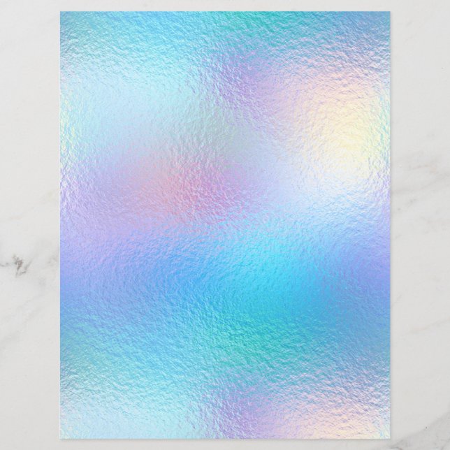Iridescent Faux Folie Scrapbook Paper nr. 52 (Voorkant)