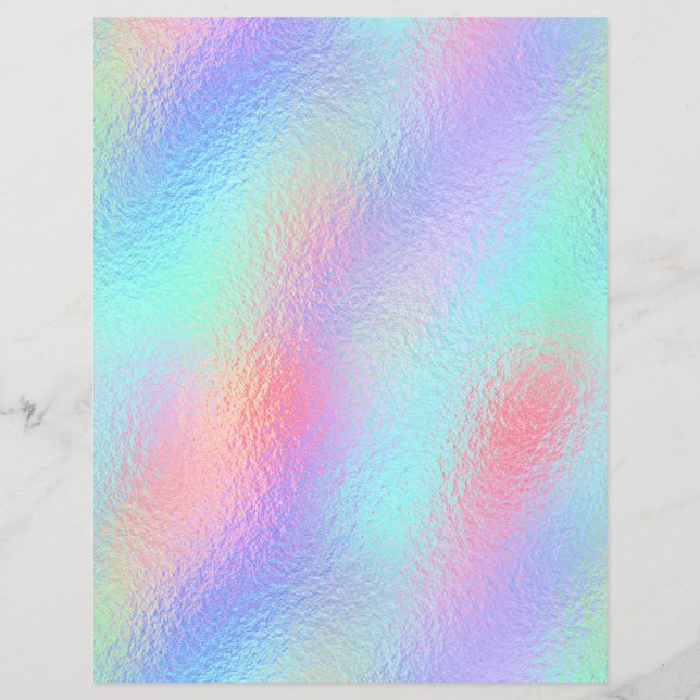 Iridescent Faux Folie Scrapbook Paper nr. 53 (Voorkant)