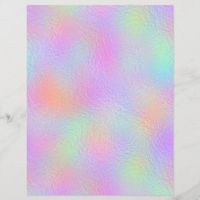 Iridescent Faux Folie Scrapbook Paper nr. 59 (Voorkant)