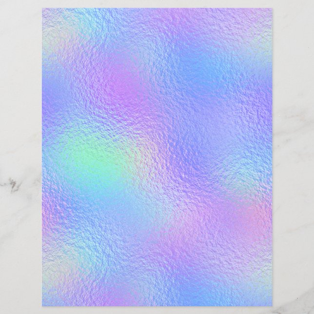 Iridescent Faux Folie Scrapbook Paper nr. 60 (Voorkant)