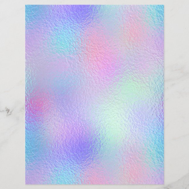Iridescent Faux Folie Scrapbook Paper nr. 61 (Voorkant)