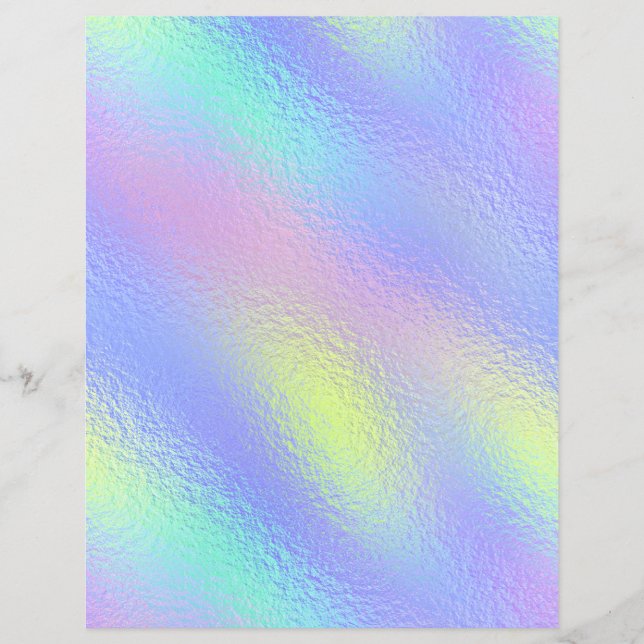 Iridescent Faux Folie Scrapbook Paper nr. 64 (Voorkant)