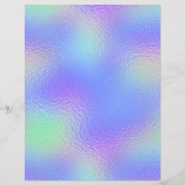 Iridescent Faux Folie Scrapbook Paper nr. 69 (Voorkant)