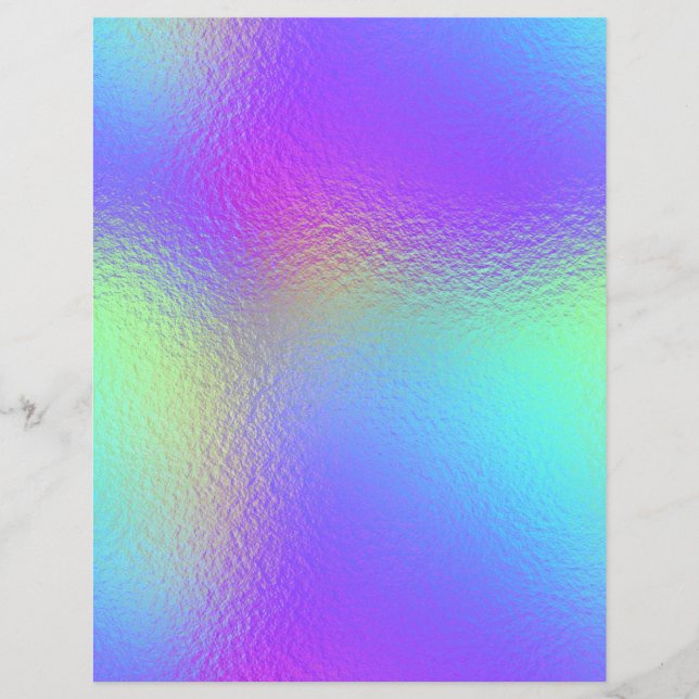Iridescent Faux Folie Scrapbook Paper nr. 70 (Voorkant)