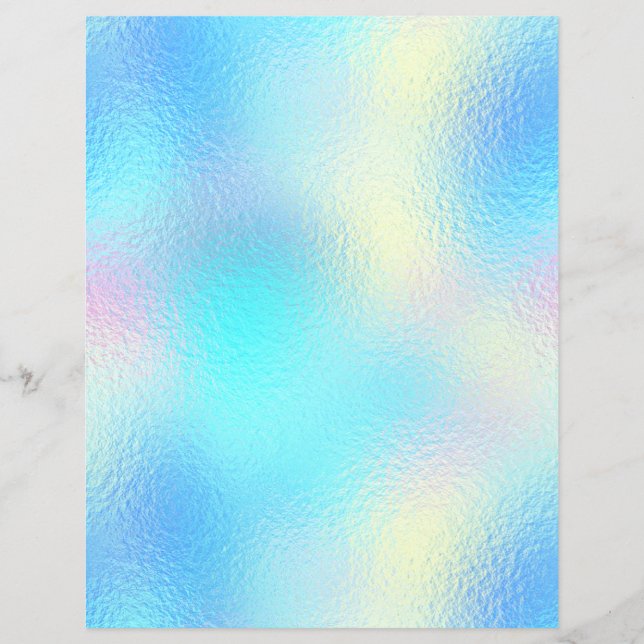 Iridescent Faux Folie Scrapbook Paper nr. 72 (Voorkant)