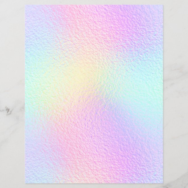 Iridescent Faux Folie Scrapbook Paper nr. 8 (Voorkant)