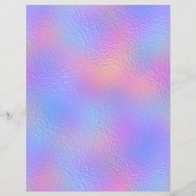 Iridescent Faux Folie Scrapbook Paper nr. 80 (Voorkant)