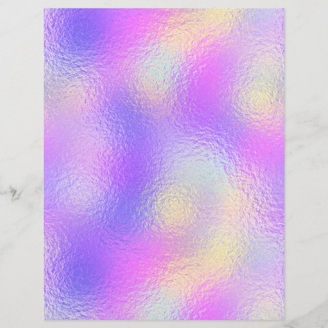 Iridescent Faux Folie Scrapbook Paper nr. 82 (Voorkant)