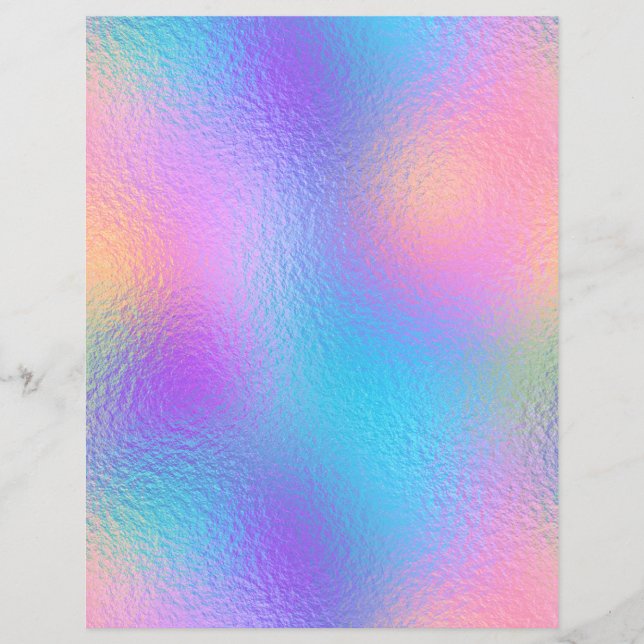 Iridescent Faux Folie Scrapbook Paper nr. 86 (Voorkant)