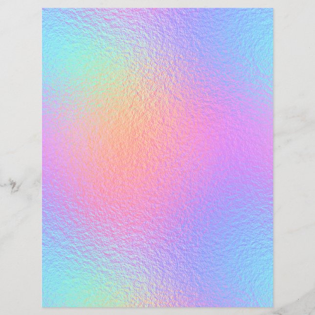 Iridescent Faux Folie Scrapbook Paper nr. 9 (Voorkant)