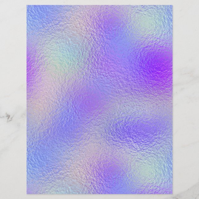 Iridescent Faux Folie Scrapbook Paper nr. 97 (Voorkant)