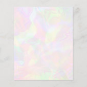 Iridescent Faux Holographic Walker Pet Sitting Flyer (Achterkant)