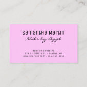 Iridescent Folie Brush Stroke regenboogluipaard ro Visitekaartje (Achterkant)