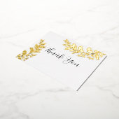 Iridescent Folie Dank u Folie Uitnodiging Briefkaart (Gedraaid)