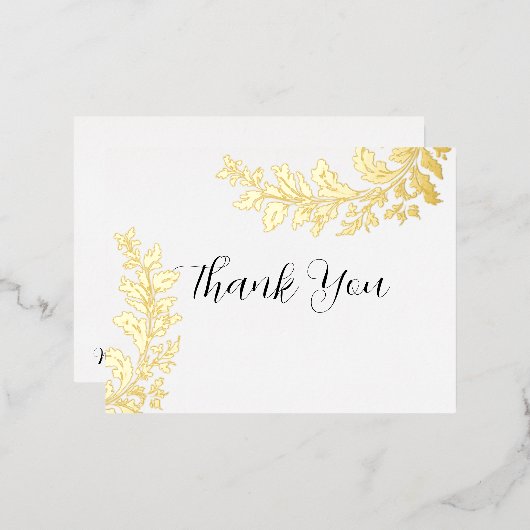 Iridescent Folie Dank u Uitnodiging Briefkaart (Voorkant / Achterkant)