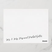 Iridescent Folie Dank u Uitnodiging Briefkaart (Achterkant)